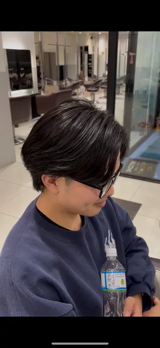 パーマ メンズ 目崎 丞のヘアスタイル