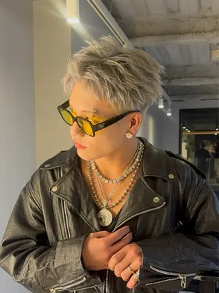 ショート カラー パーマ メンズ ニュアンスパーマ/ 韓国ヘア/natsuのヘアスタイル