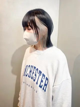 ショート カラー Aya/四条烏丸/ インナーカラーのヘアスタイル