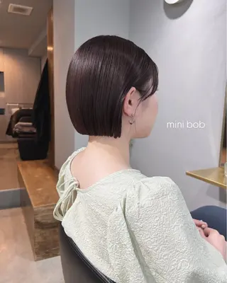 ショート カラー akane/ボブ /ブラウンベージュのヘアスタイル