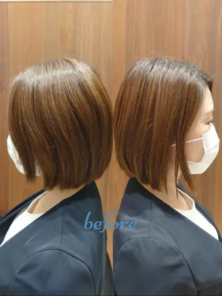 ショート カラー 🐱higajo🐱 比嘉門(ヒガジョウ)のヘアスタイル