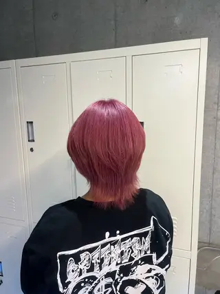 カラー pink hair 🩷mayu🩷のヘアスタイル
