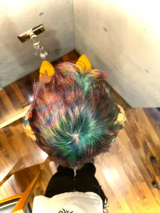 カラー メンズ デザインカラー⭐︎★ 🐆hyo🐆のヘアスタイル
