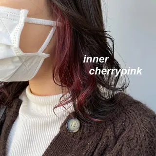 ミディアム カラー レイヤーカット 韓国ヘアayameのヘアスタイル