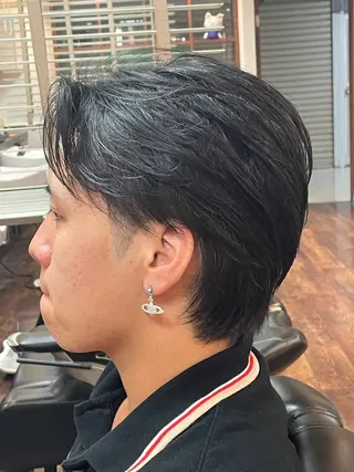 ミディアム メンズ ZANGIRI 根本のヘアスタイル