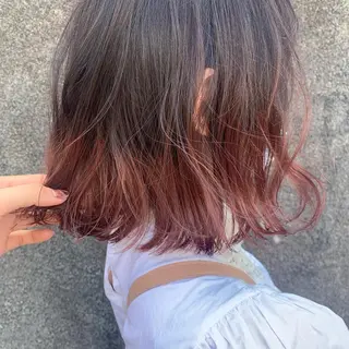 ショート カラー hub hair レイヤー/透明感のヘアスタイル