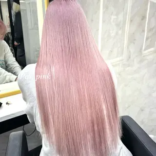 ロング カラー シールエクステ特化 ハイトーン、NANAのヘアスタイル