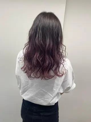 セミロング カラー ヘアアレンジ ボブ /ニュアンス/ satomi🧸💖のヘアスタイル