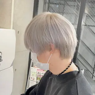 ショート カラー メンズ 髪質改善/ブリーチ /長山遼太郎のヘアスタイル