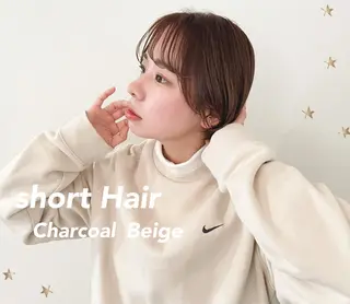 ショート カラー 市川 千夏のヘアスタイル