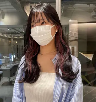 カラー 透明感カラー/パーマ オレンジmiyo⭐️のヘアスタイル