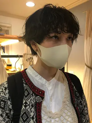 ショート パーマ NOUN所属・eri kinjoのヘアスタイル