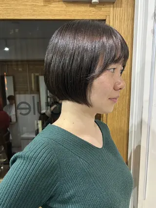 ショート ボブ人気No,1✨ TAME副店長のヘアスタイル