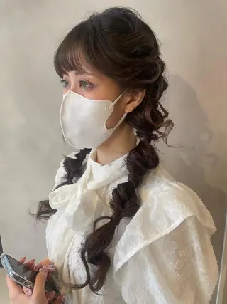 ヘアアレンジ 透明感カラー✨艶髪 制作🌱山根あゆみのヘアスタイル