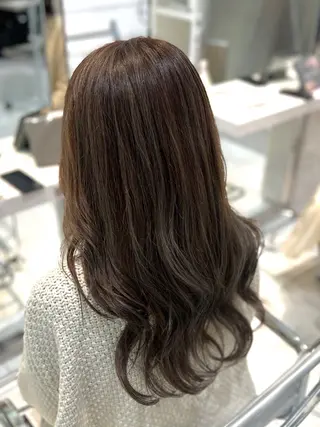 セミロング カラー NYNY姫路本店 メンズパーマ藤川時也のヘアスタイル