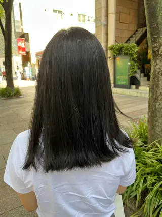 ミディアム 山口 陸のヘアスタイル