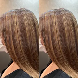 セミロング カラー 美髪整形✨髪質改善 ✨中村弘仁/チーフのヘアスタイル