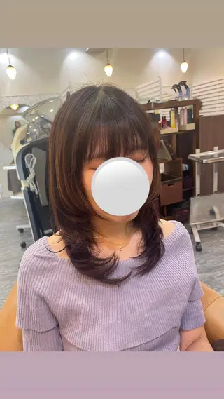 ミディアム サービス満足度 No1👑植田愛夕のヘアスタイル