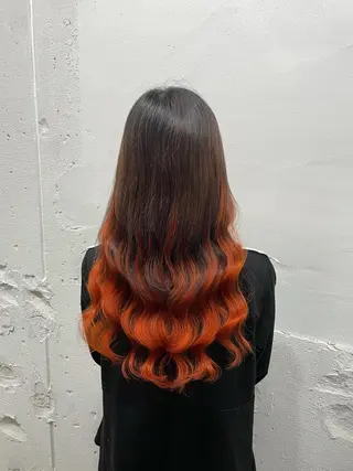 ロング カラー 🧡艶髪ちゅるん髪 🫧🧡YUKI❄️のヘアスタイル