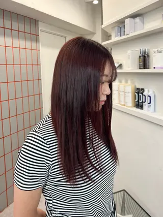 ロング カラー 透明感ハイトーン🐩 原宿/yumekaのヘアスタイル