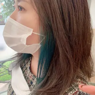 セミロング カラー 💛艶カラー髪質改善 💛MIYUのヘアスタイル