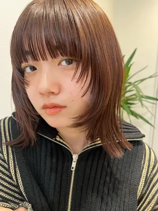 ミディアム カラー SOYON 🤍CHIZU🤍.のヘアスタイル