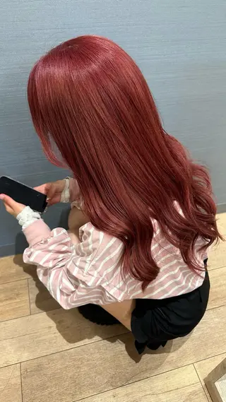 ロング カラー 🦋韓国モテカラー 🦋𝕐𝕌𝕀のヘアスタイル