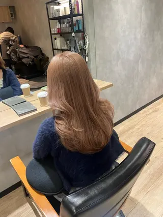 セミロング カラー 新宿 似合わせカラー HINAのヘアスタイル