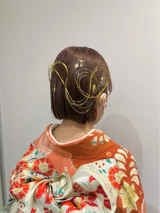 ヘアアレンジ 似合わせ艶髪カラー ❤️ハダユミのヘアスタイル