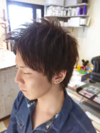 ショート カラー メンズ 🌈20年目突入🎉 山口のヘアスタイル