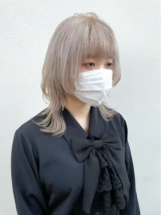 ミディアム カラー ヘアアレンジ 〽️magico/ ウルフDaiki〽️のヘアスタイル