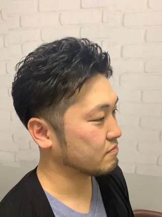 ショート メンズ ヒロ銀座 田中大地のヘアスタイル