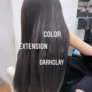ロング カラー エクステ🩵ブリーチ 韓国ヘア🩵KAEのヘアスタイル