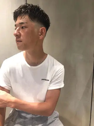 メンズ 🌈圧倒的デザイン パーマ　関和希のヘアスタイル