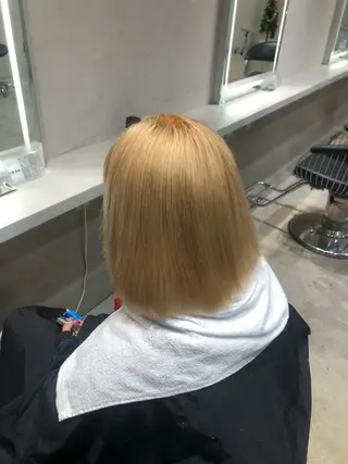 ショート 名古屋/落ちる黒 黒染め落としのヘアスタイル