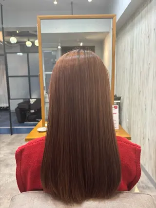 ロング 暖色カラー💞 菊地しおんのヘアスタイル