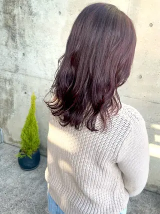 ミディアム カラー 日高 香織のヘアスタイル