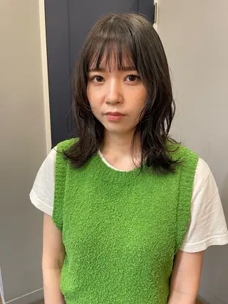 ミディアム 狩野 羅夢のヘアスタイル