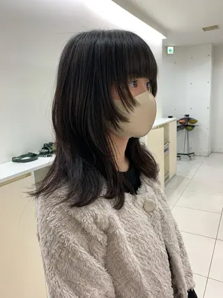 セミロング カラー パーマ ヘアアレンジ メンズ 似合わせパーマ/ kazuのヘアスタイル