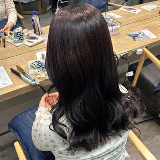 カラー 艶感カラー/オリーブ アレンジ：♡のヘアスタイル