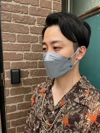 ミディアム メンズ 久木原 ゆりのヘアスタイル