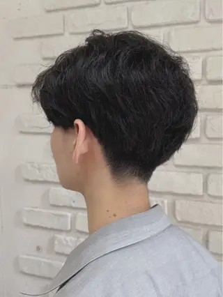 ショート パーマ メンズ 池袋駅徒歩4分 hondaのヘアスタイル