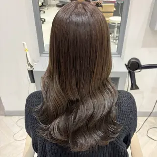 セミロング カラー 髪質改善個室salon N  北千住所属・オリーブカラー/ ピンクカラー/みさきのヘアスタイル