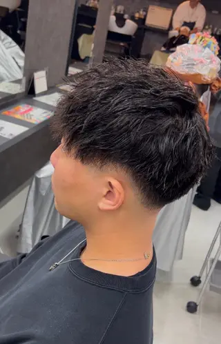 ショート カラー パーマ メンズ 錦糸町/Men's cutパーマ石川史弥のヘアスタイル