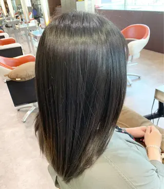 セミロング 福森 みずきのヘアスタイル