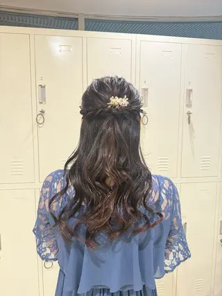 ロング ヘアアレンジ オタク美容師☃️🩵 ヘアアレンジ/暗髪のヘアスタイル