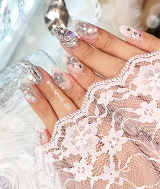 ネイル 23時まで❤︎韓国、 ワンホンネイルのネイルデザイン