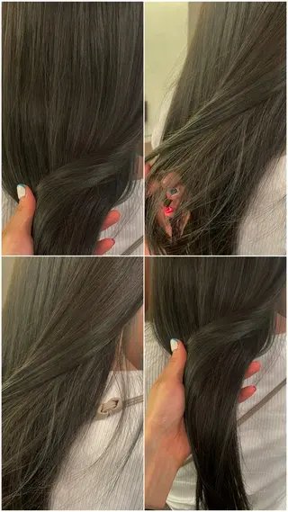 ロング カラー 宮崎 あゆみのヘアスタイル