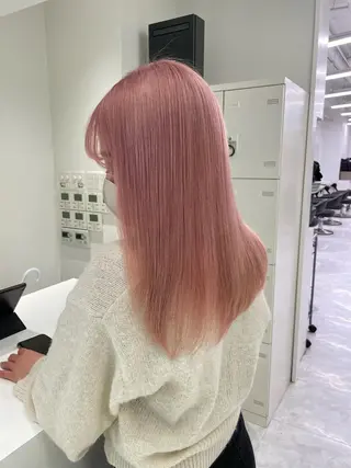 ロング カラー ウルフカットマスター みつきのヘアスタイル