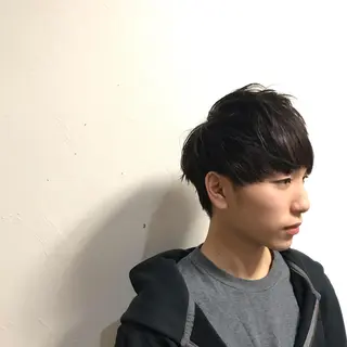 メンズ 柏メンズカットパーマ NO.1タイチのヘアスタイル